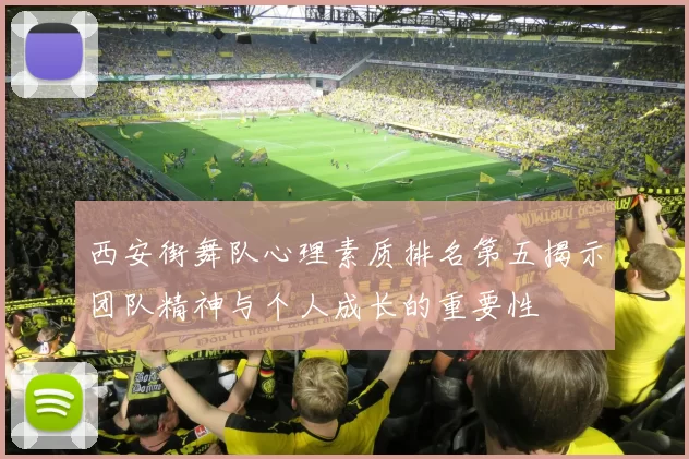 西安街舞队心理素质排名第五揭示团队精神与个人成长的重要性